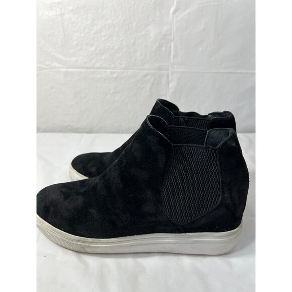 Steve Madden Ladies Wedge Sneakers Suede Leather Upper Size 7 Sultan Sul0291 - Picture 13 of 14